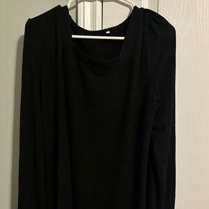 BloomChic Classic Black Long Sleeve Top